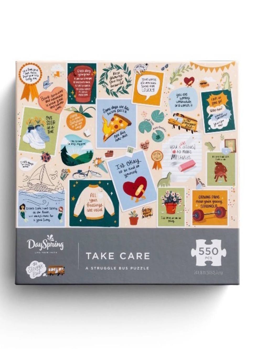 8️⃣ DaySpring Take Care 550-Piece Puzzle - Pastel Multicolor